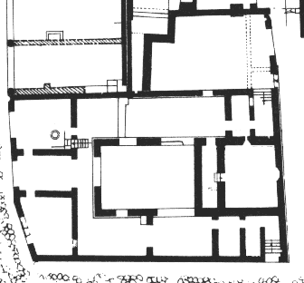 Plan of the temple and mithraeum