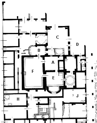 Plan of the baths